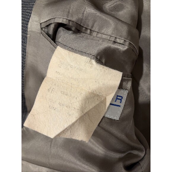 Vintage Monsieur By Givenchy Blazer Men's 46 Reg Wool Tweed Sport Coat USA Brown - Picture 10 of 12